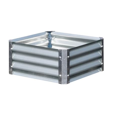 Earthmark EarthMark MGB-L021 Bajo Series 22 x 22 x 10 in. Square Galvanized Metal Planter MGB-L021